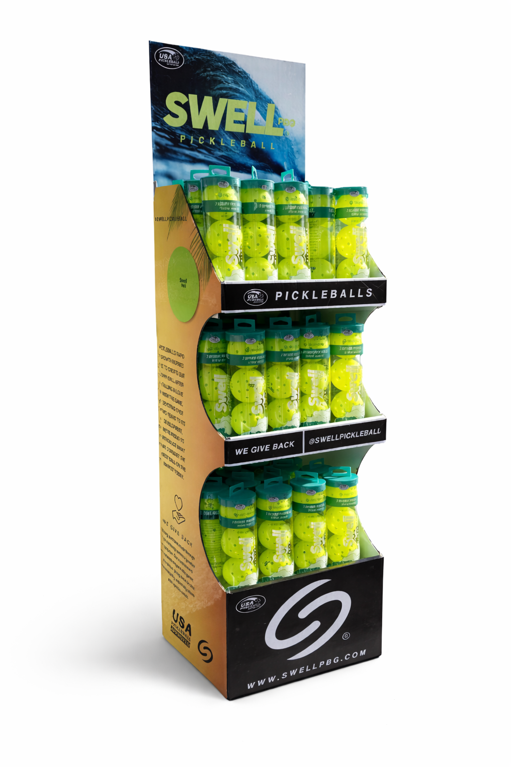 Floor Stand Display Shipper with (60 3-Pack Tubes)